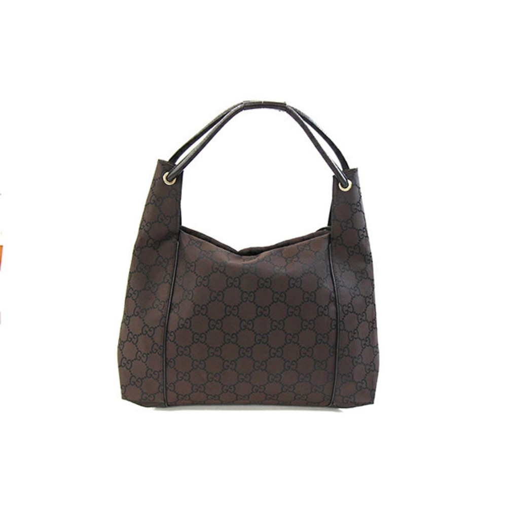 Gucci Hobo Brown GG Leather Shoulder Bag